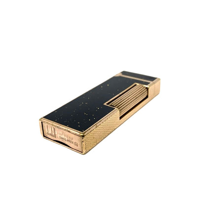 dunhill(ダンヒル)　ローラー式　ガスライター　ゴールドラメ×ブラック　 【101064548001】