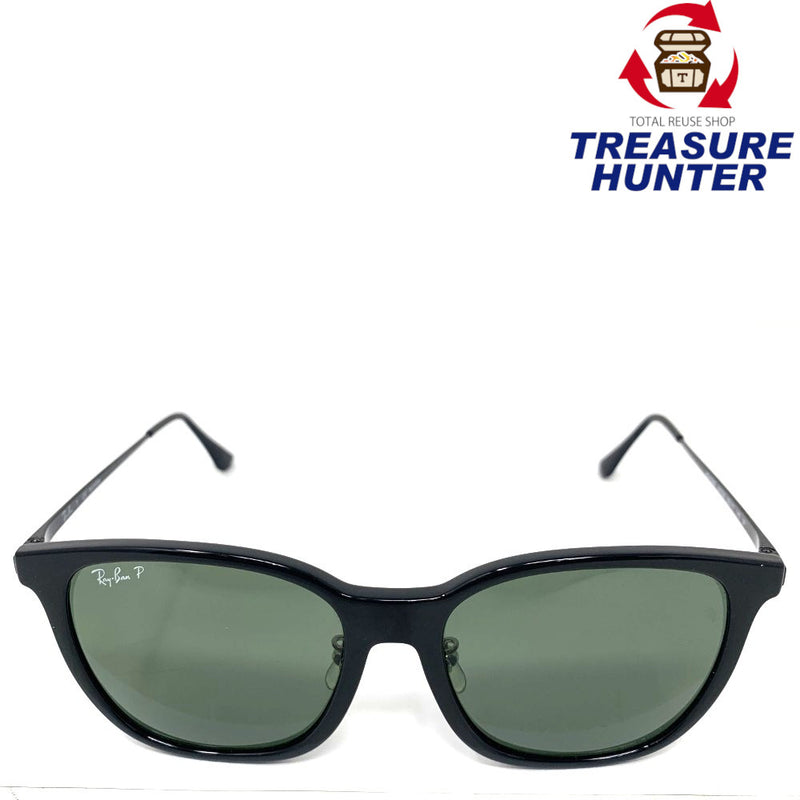 Ray-Ban(レイバン) サングラス スクエアウェリントン RB4333D ブラック/ダークグリーン 55□17-145 【101064633005】