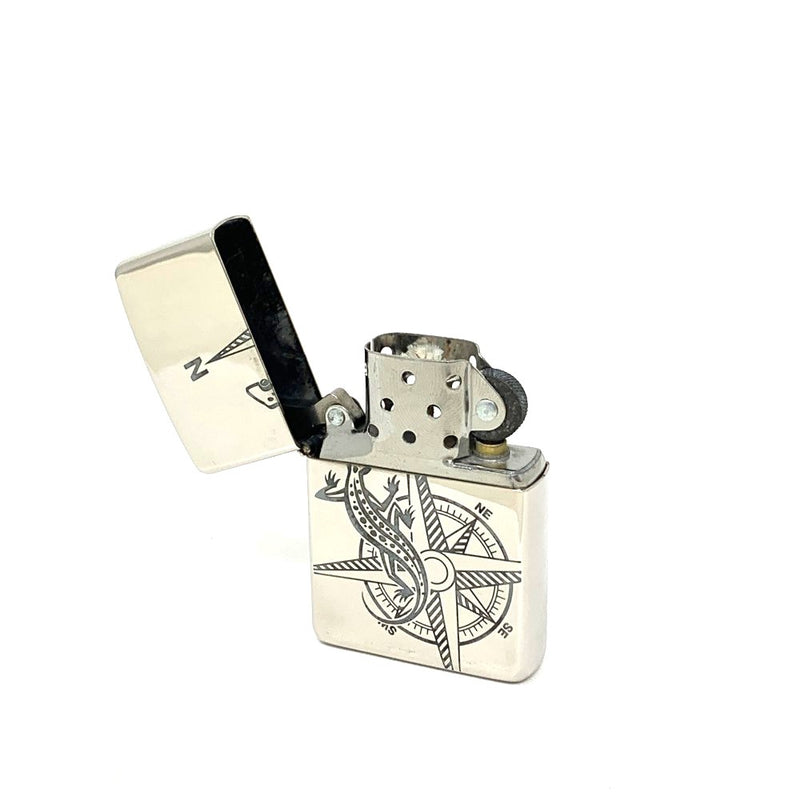 ZIPPO  Marboro リザード コンパス オイルライター 未使用長期保管品 【101064686005】