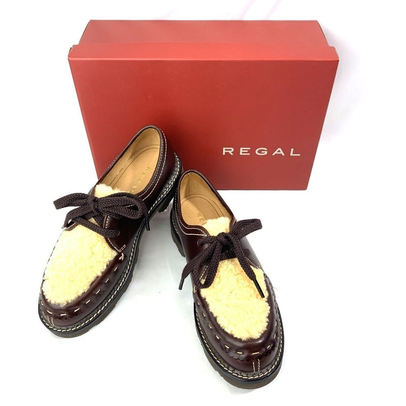 REGAL(リーガル) 牛革×ムートン チロリアンシューズ 23ｃｍ ブラウン F13N  【101064711005】