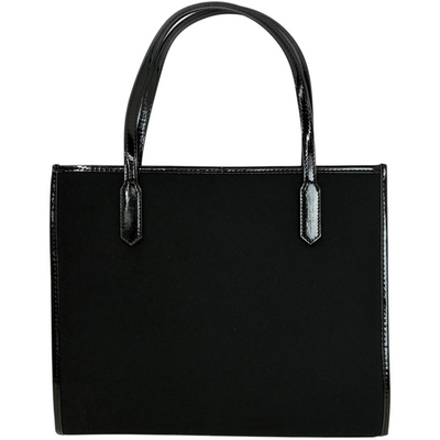 GIVENCHY トートバッグ エンボスロゴ エナメル ブラック ジバンシィ 【101064819006】