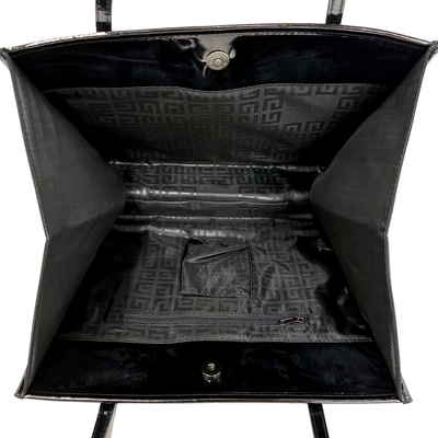 GIVENCHY トートバッグ エンボスロゴ エナメル ブラック ジバンシィ 【101064819006】