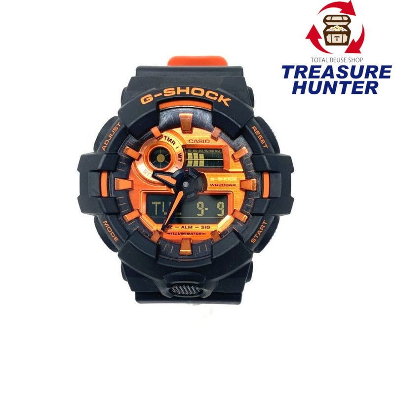 GーSHOCK 腕時計 GA-700BR-1AJF 樹脂バンド ブラック×オレンジ クォーツ 20気圧防水 CASIO カシオ 【101064909003】