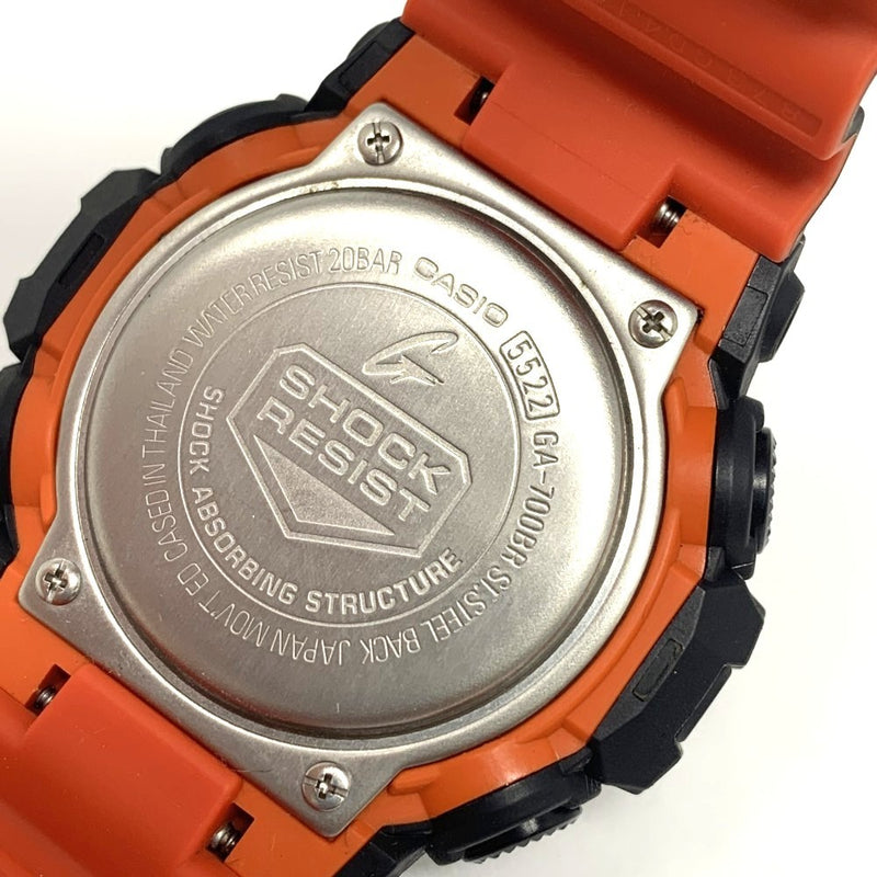 GーSHOCK 腕時計 GA-700BR-1AJF 樹脂バンド ブラック×オレンジ クォーツ 20気圧防水 CASIO カシオ 【101064909003】