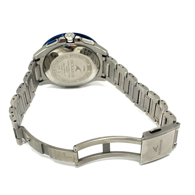 CASIO(カシオ) 腕時計 オシアナス シルバー×ブルー SS 電波ソーラー 10気圧防水 OCW-G1200-2AJF メンズ 【101064687003】