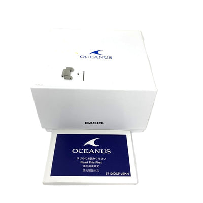 CASIO(カシオ) 腕時計 OCEANUS Classic Line 電波ソーラー OCW-T6000 チタンバンド シルバー/ブラック/グリーン  10気圧防水 メンズ 【101064989005】