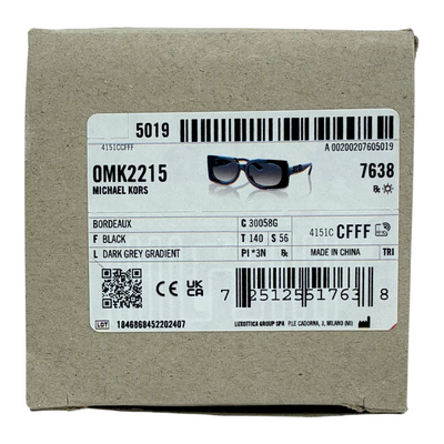 MICHAEL KORS Bordeaux OMK2215 20056G サングラス 56□18 140 3N ブラック×ダークグレーグラディエント マイケルコース 【101065062008】