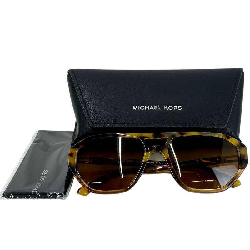MICHAEL KORS Zurich OMK2219U 396573 サングラス 57□18 145 3N ブラウン べっ甲柄 マイケルコース 【101065073008】