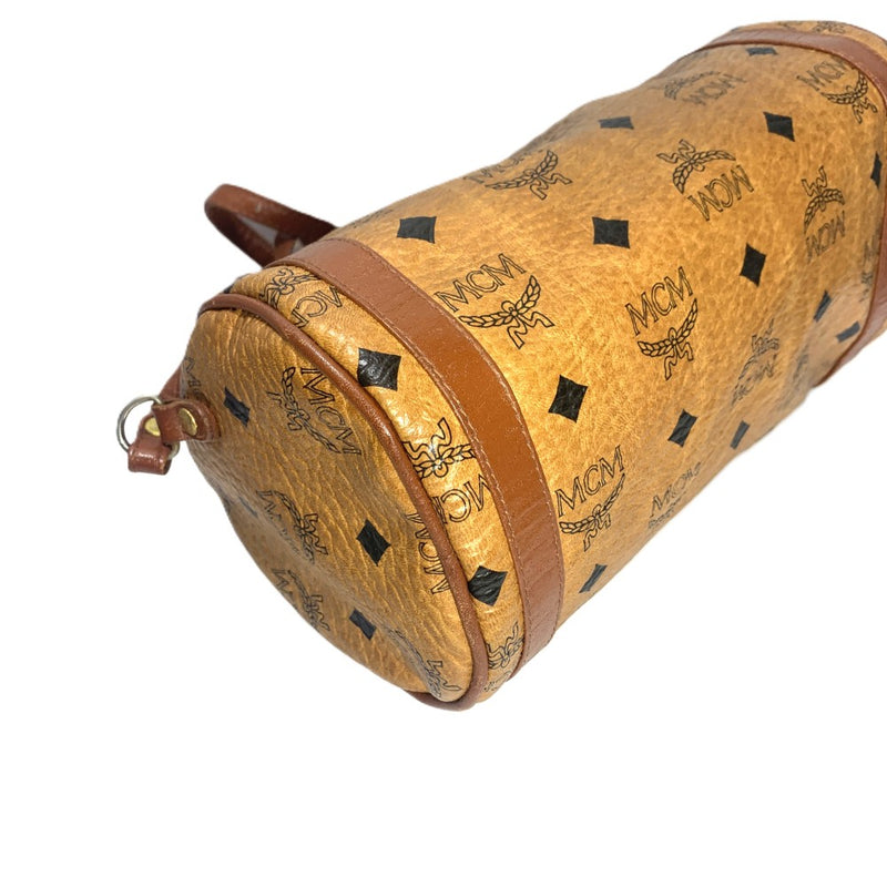 MCM ヴィセトス ショルダーバッグ 筒形バッグ コニャック レディース バッグ エムシーエム 【101065297003】