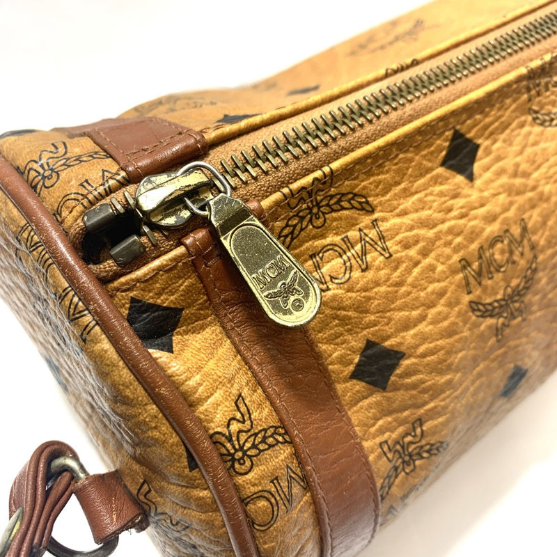 MCM ヴィセトス ショルダーバッグ 筒形バッグ コニャック レディース バッグ エムシーエム 【101065297003】