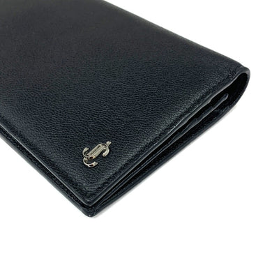 JIMMY CHOO(ジミーチュウ) 長財布 AQR ブラック Coat Pocket Wallet メンズ 【101065312003】