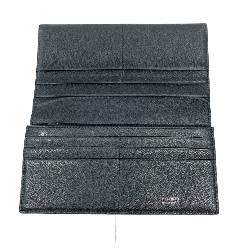 JIMMY CHOO(ジミーチュウ) 長財布 AQR ブラック Coat Pocket Wallet メンズ 【101065312003】