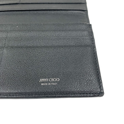 JIMMY CHOO(ジミーチュウ) 長財布 AQR ブラック Coat Pocket Wallet メンズ 【101065312003】