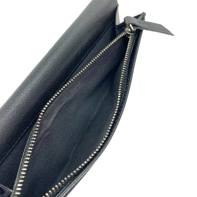 JIMMY CHOO(ジミーチュウ) 長財布 AQR ブラック Coat Pocket Wallet メンズ 【101065312003】