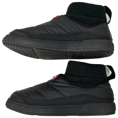 HUNTER イン/アウト パファー ニッテッド カフ ブーツ WFS2265REN サイズUK5(24cm) ブラック ハンター 【101065326008】