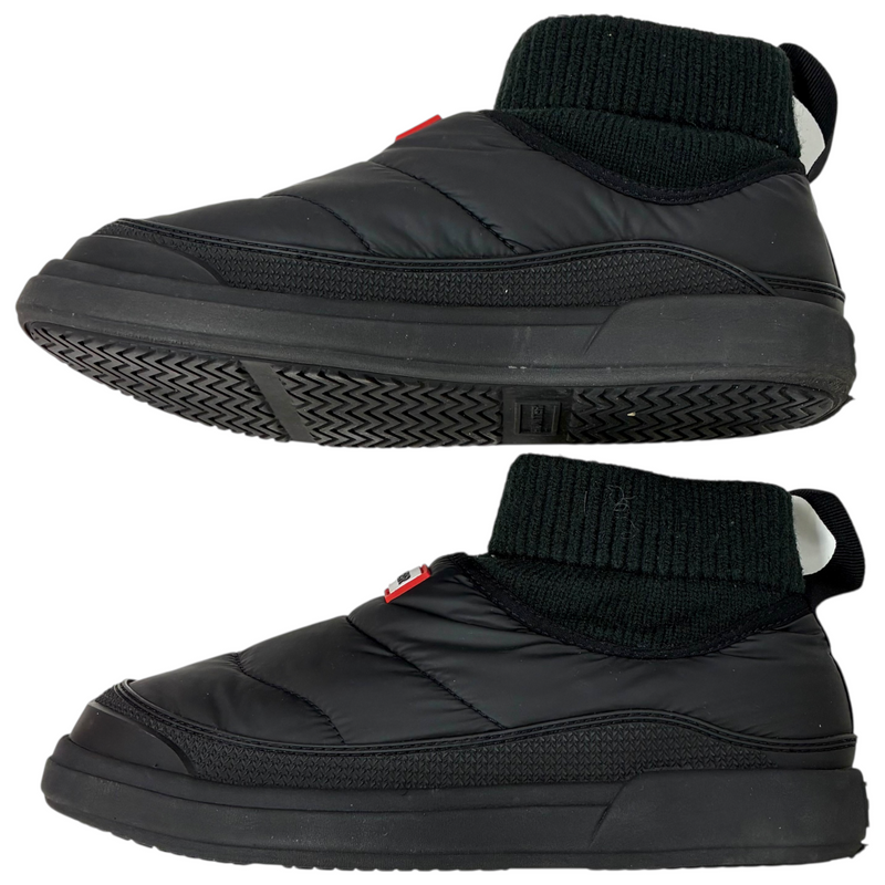 HUNTER イン/アウト パファー ニッテッド カフ ブーツ WFS2265REN サイズUK5(24cm) ブラック ハンター 【101065326008】