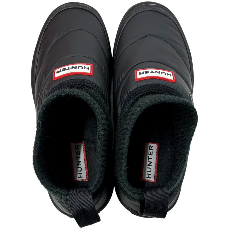 HUNTER イン/アウト パファー ニッテッド カフ ブーツ WFS2265REN サイズUK5(24cm) ブラック ハンター 【101065326008】