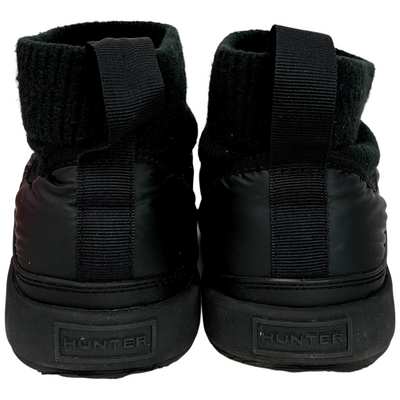 HUNTER イン/アウト パファー ニッテッド カフ ブーツ WFS2265REN サイズUK5(24cm) ブラック ハンター 【101065326008】
