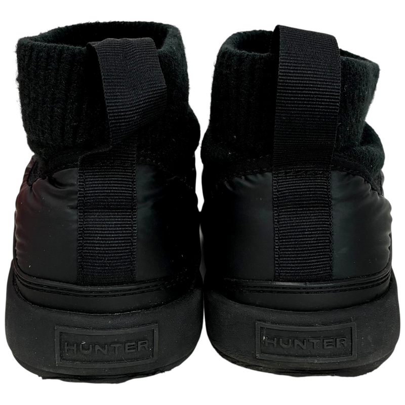 HUNTER イン/アウト パファー ニッテッド カフ ブーツ WFS2265REN サイズUK5(24cm) ブラック ハンター 【101065326008】