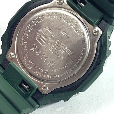 G-SHOCK 腕時計 ソーラー駆動 グリーン GA-B2100-3AJF 20気圧防水 カシオ 【101065335003】
