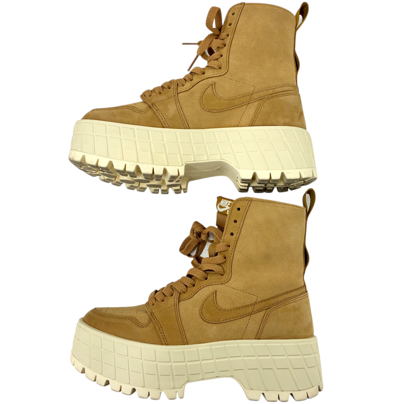 NIKE AIR JORDAN 1 BROOKLYN(エア ジョーダン 1 ブルックリン) ウィメンズブーツ FJ5737-700 サイズ23.5cm ウィート/モスリン ナイキ 【101065340008】