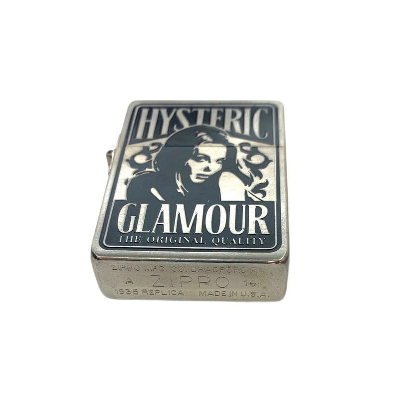 Zippo ジッポライター ヒステリックグラマー 2014年製 シルバーカラー アメリカ製 箱付き 【101065372003】
