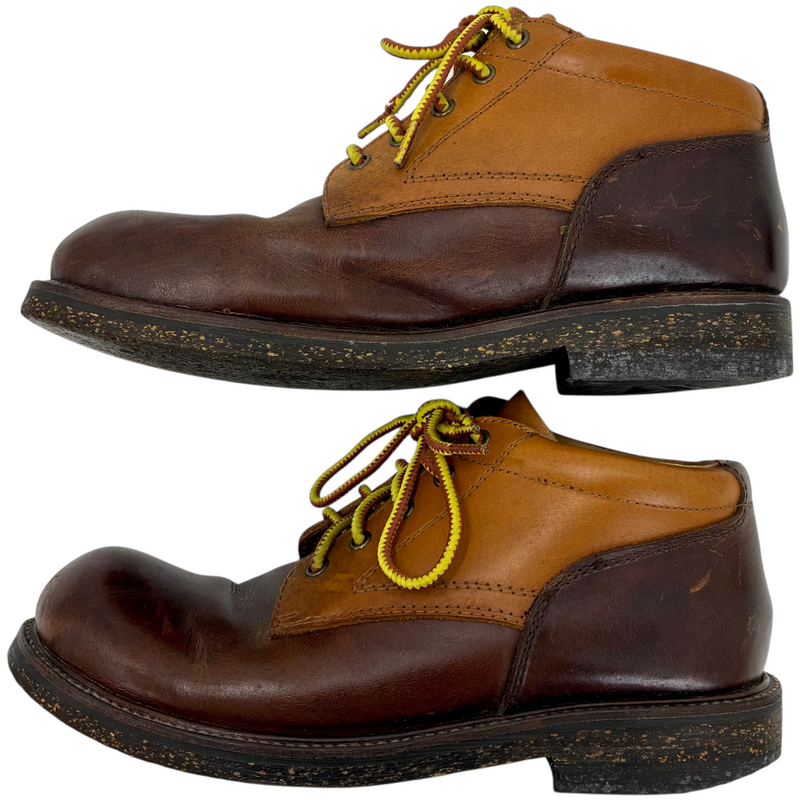 SLOW WEAR LION オイルドレザー オックスフォードブーツ OB-8958 サイズ25.5cm ブラウン スローウェアライオン 【101065473002】