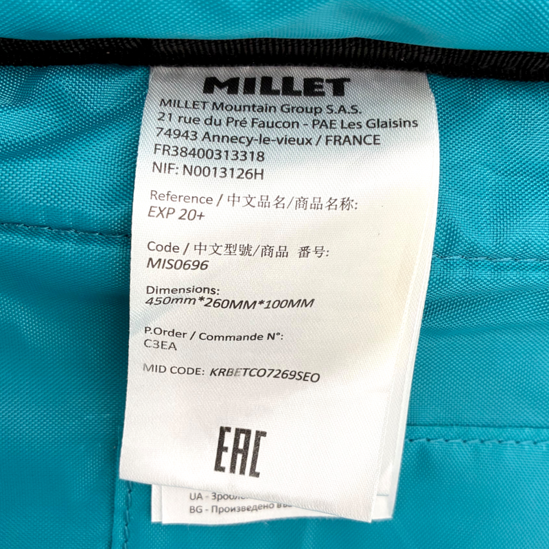 Millet バックパック MIS0696 ブラック ミレー 【101065485008】