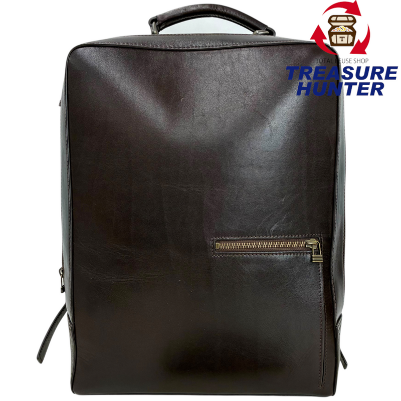 MOTHERHOUSE アンティーク スクエア バックパック ダークブラウン マザーハウス 【101065556008】