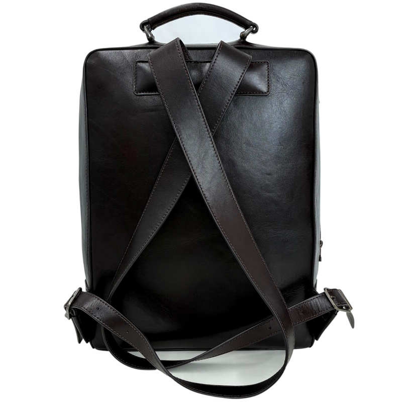 MOTHERHOUSE アンティーク スクエア バックパック ダークブラウン マザーハウス 【101065556008】