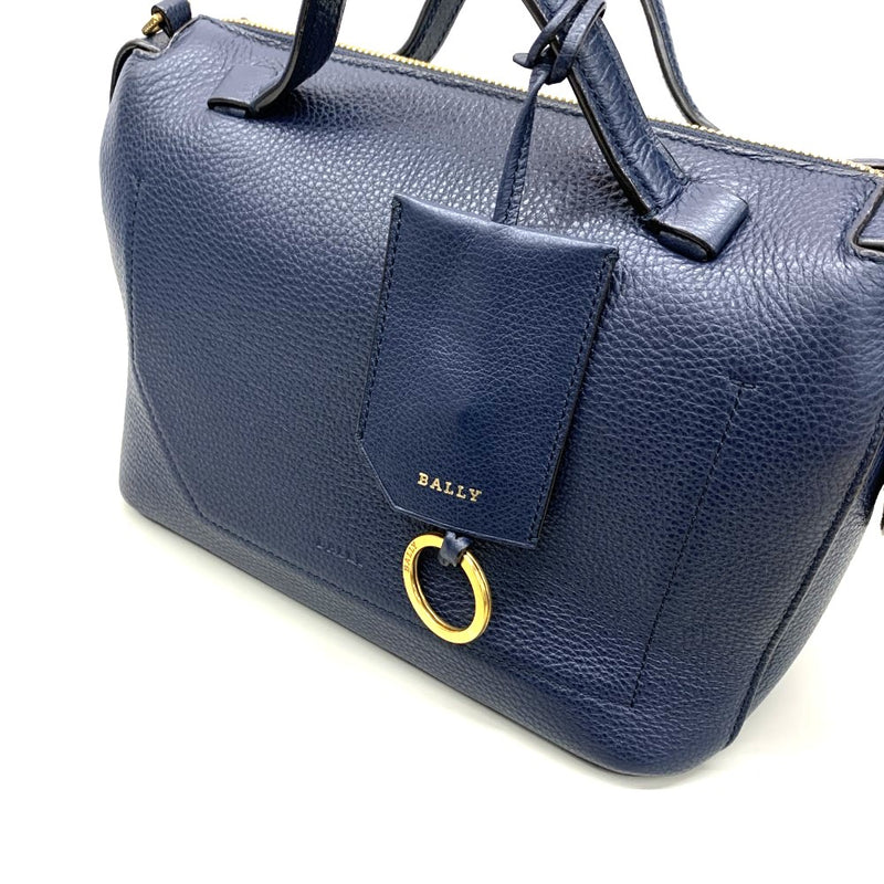 BALLY(バリー) キッセン スモール 2wayショルダー レザー ネイビー