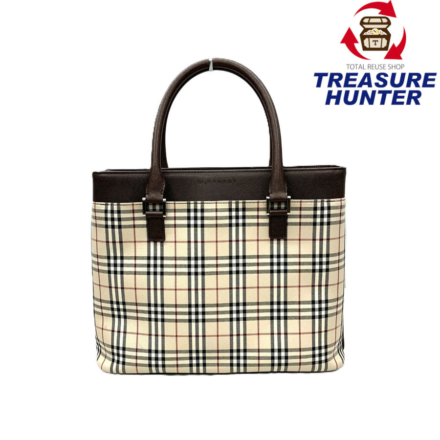 BURBERRY(バーバリー) ノバチェック トートバッグ ブラウン レディース
