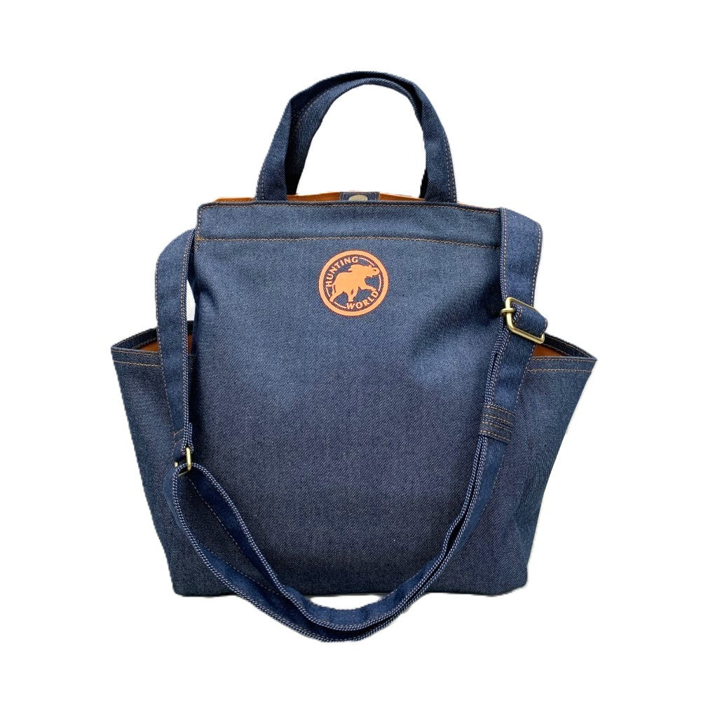 HUNTING WORLD メッセンジャーバッグ デニムブルー HUNTING WORLD ハンティングワールド デニム メッセンジャーバッグ