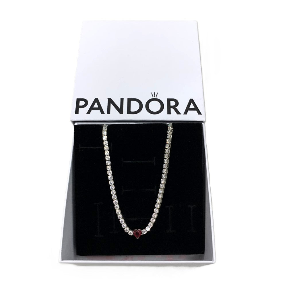 PANDORA(パンドラ) ハロー ハート チョーカー ネックレス SV925