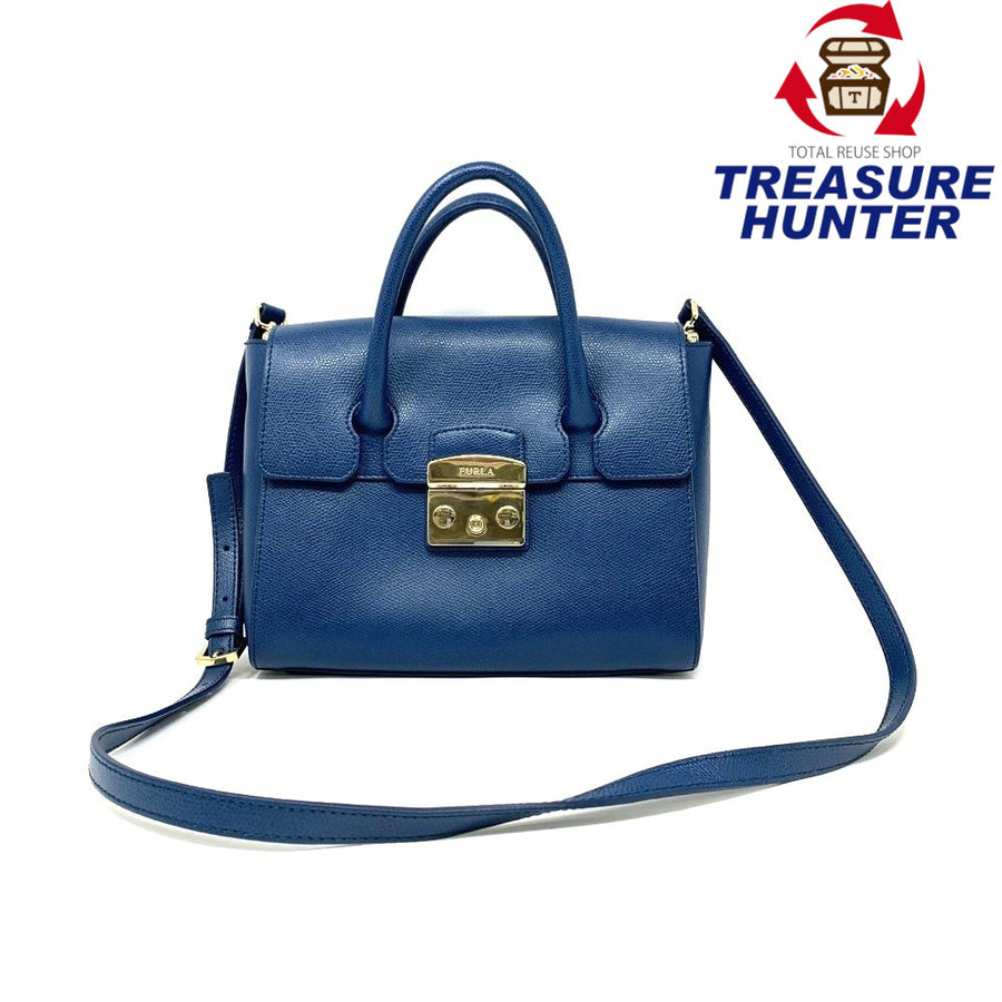 FURLA(フルラ) 2wayハンドバッグ メトロポリス レザー サッチェル 