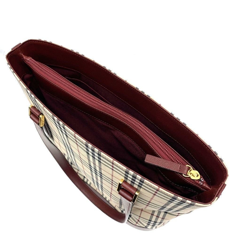 BURBERRY(バーバリー) トートバッグ ノバチェック キャンバス×レザー