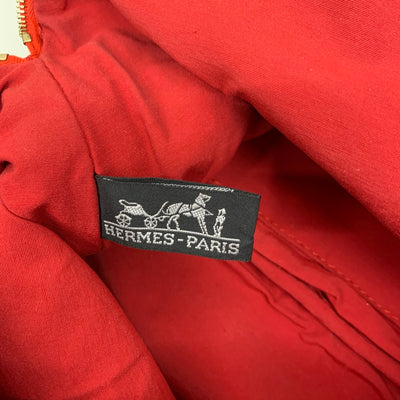 HERMES(エルメス)　ボリード　ポーチ　GM コットンキャンバス　レッド 【102037015001】