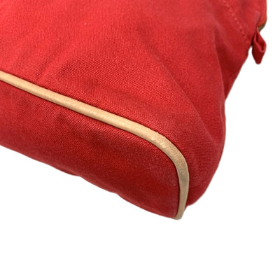 HERMES(エルメス)　ボリード　ポーチ　GM コットンキャンバス　レッド 【102037015001】