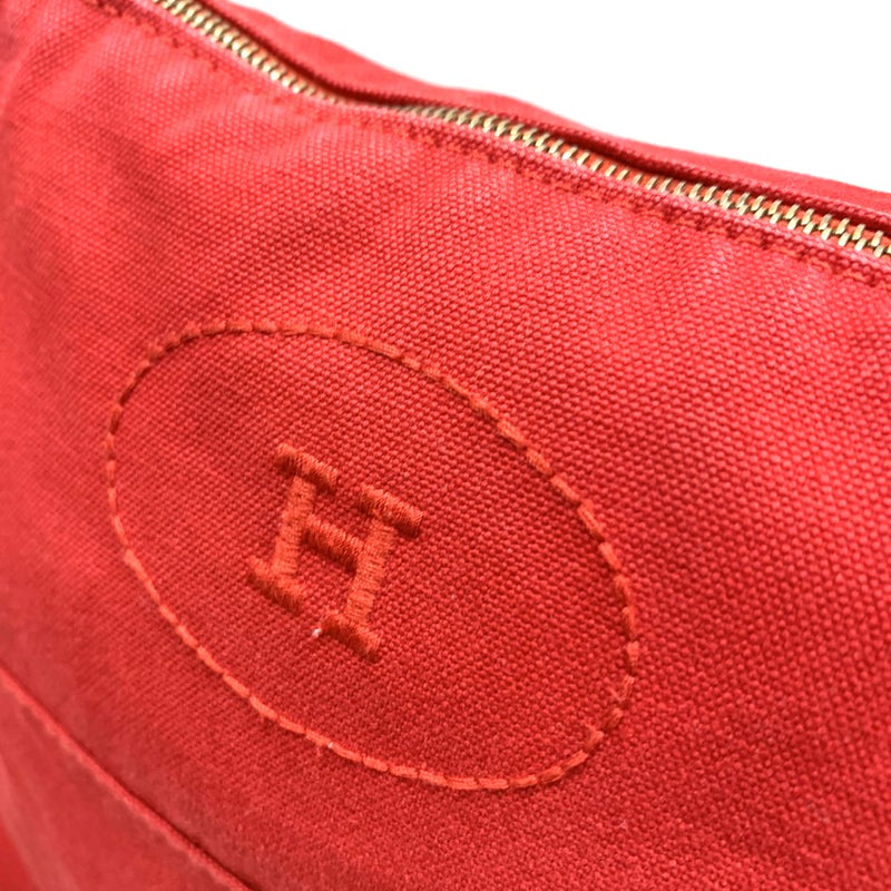 HERMES(エルメス)　ボリード　ポーチ　GM コットンキャンバス　レッド 【102037015001】