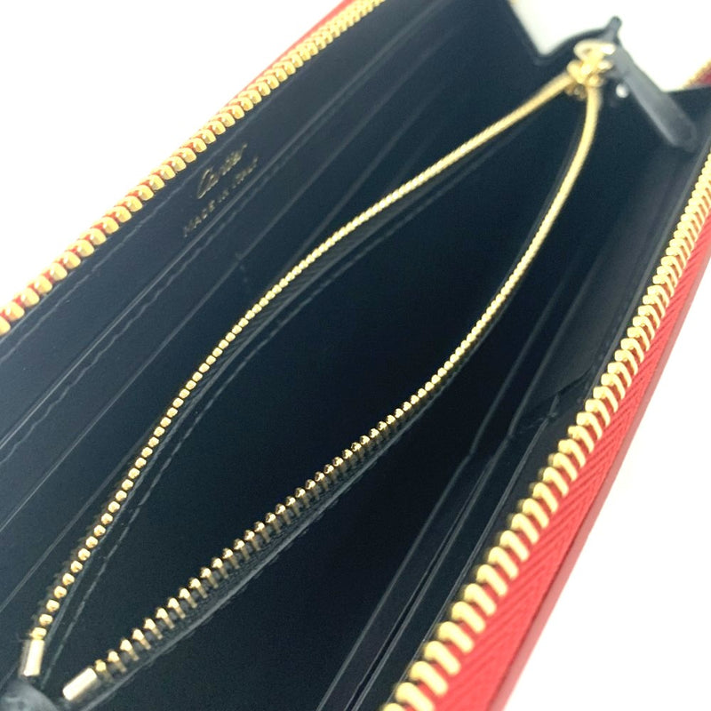Cartier(カルティエ) ガーランド ドゥ カルティエ ラウンドファスナー長財布 カーフスキン レッド×ゴールド レディース 【102039915003】