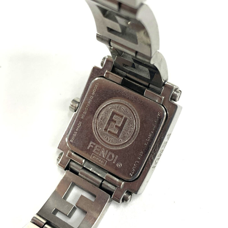 FENDI(フェンディ) Quadro クアドロ 腕時計 F605240 SS サファイヤクリスタル シルバーカラー クォーツ レディース 【102046153001】