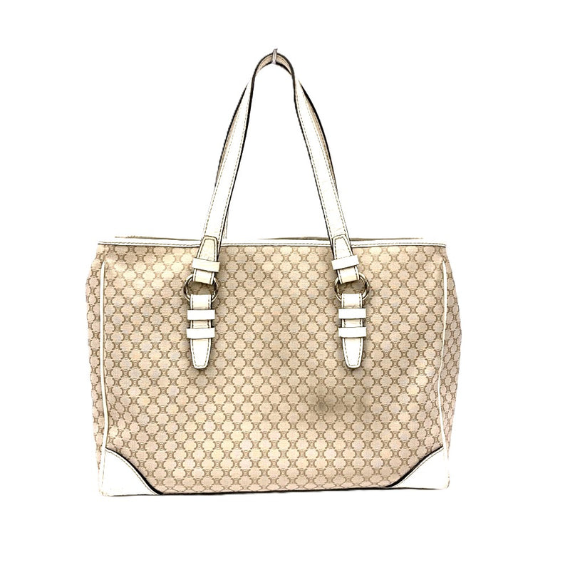 CELINE(セリーヌ) マカダム トートバッグ PP-S-1017 キャンバス ホワイト レディース バッグ 【102046156001】