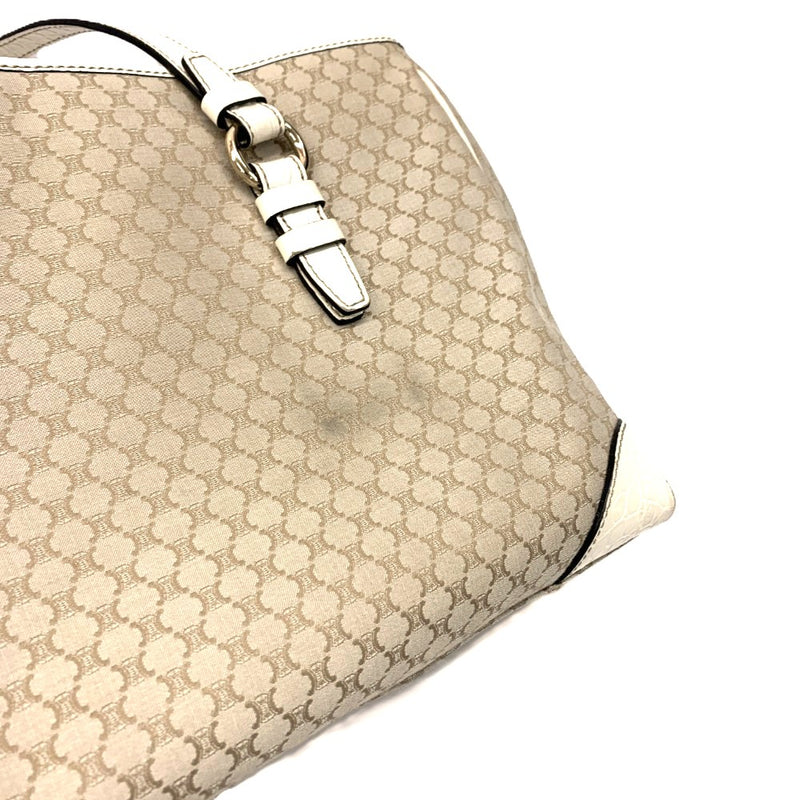 CELINE(セリーヌ) マカダム トートバッグ PP-S-1017 キャンバス ホワイト レディース バッグ 【102046156001】