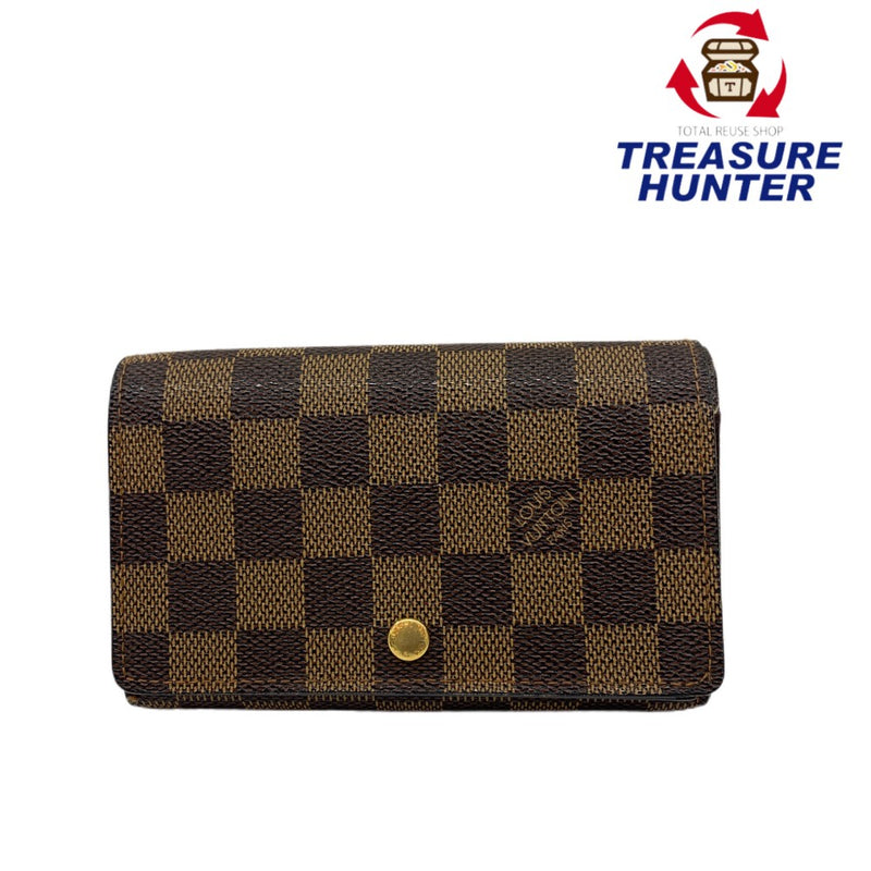 LOUIS VUITTON(ルイ・ヴィトン) ダミエ ポルトフォイユ・トレゾール N61736 ダミエ・エベヌ  財布 【102046348001】