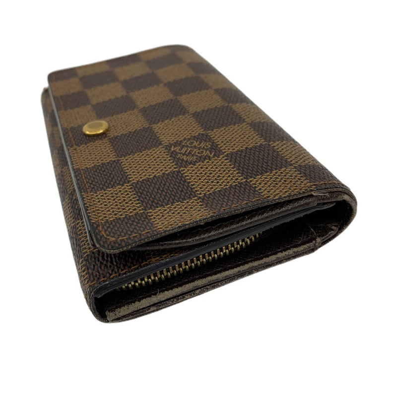 LOUIS VUITTON(ルイ・ヴィトン) ダミエ ポルトフォイユ・トレゾール N61736 ダミエ・エベヌ  財布 【102046348001】