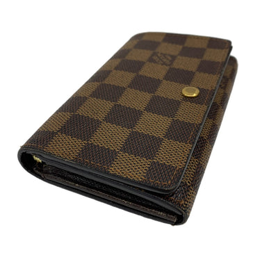 LOUIS VUITTON(ルイ・ヴィトン) ダミエ ポルトフォイユ・トレゾール N61736 ダミエ・エベヌ  財布 【102046348001】