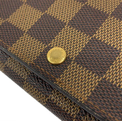 LOUIS VUITTON(ルイ・ヴィトン) ダミエ ポルトフォイユ・トレゾール N61736 ダミエ・エベヌ  財布 【102046348001】