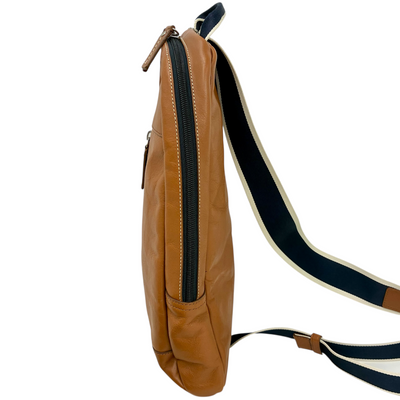 COACH ヘリテージ ウェブ レザー スリングバッグ F70811 キャメル コーチ 【102048982007】