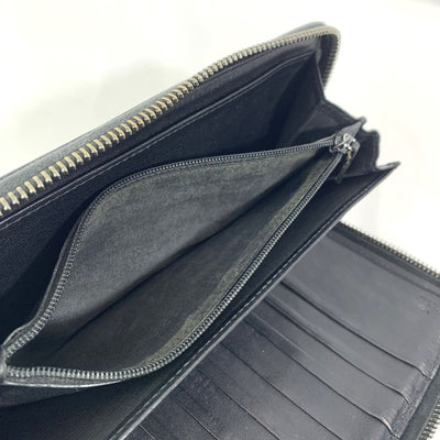GUCCI(グッチ) グッチシマ ラウンドファスナー長財布 233194 グッチシマレザー ブラック メンズ ウォレット 【102049237001】