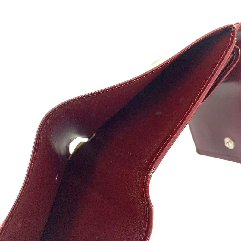 Cartier（カルティエ） ハッピーバースデー 三つ折り財布 レザー ボルドー バーガンディ スナップボタン開閉 レディース 【102049516001】